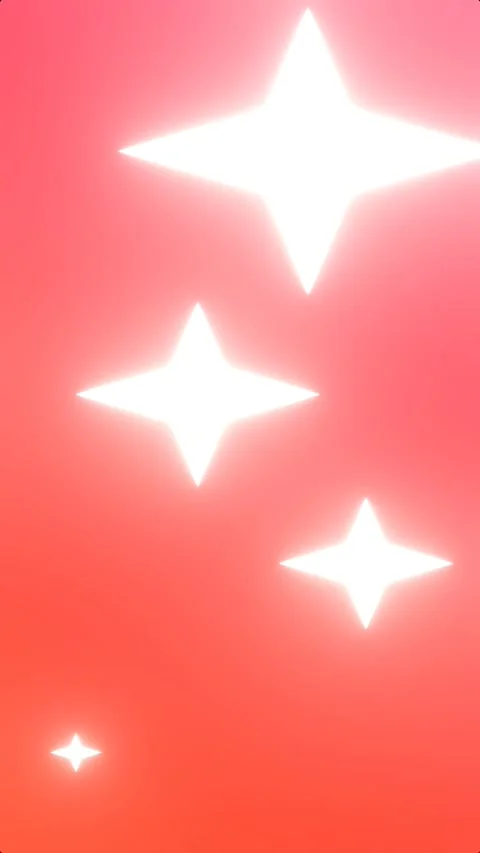 Abstract Red Gradient Background with Twinkling White Stars Animation, vert.. Stock Footage 310955874