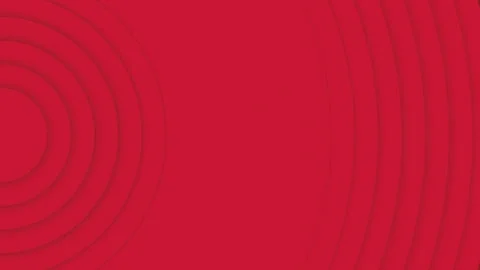 Abstract red gradient circles pristine backdrop loop animation. Stock Footage 286409071
