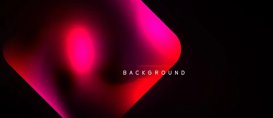 Abstract red gradient design. Soft shapes blend into dark background. Modern Stock Illustration