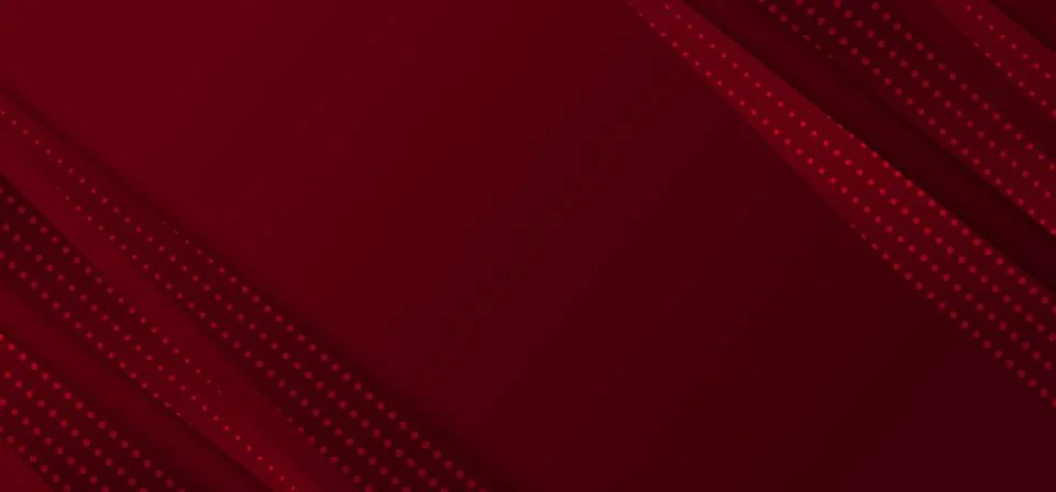 Abstract red gradient diagonal stripes lines with dots pattern on dark red ba Stock Illustration