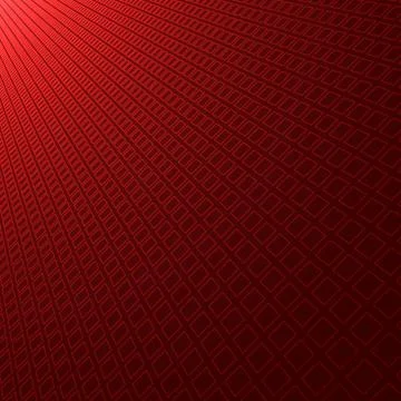 Abstract red gradient radial background with diagonal perspective square patt Stock Illustration