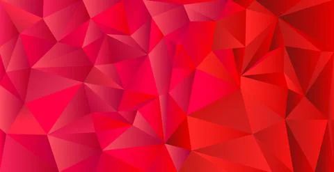 Abstract red gradient triangles of different sizes - Vector Stock Illustration