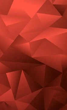 Abstract red gradient triangles of different sizes - Vector Stock Illustration