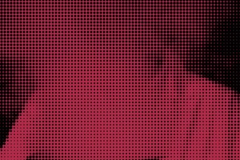 Abstract red graphic background with small squares. Stock Photos