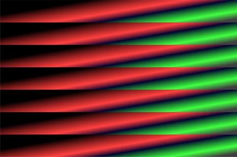 Abstract Red Green Gradient Wave Stripe Background with Diagonal Flow Ilustração Stock