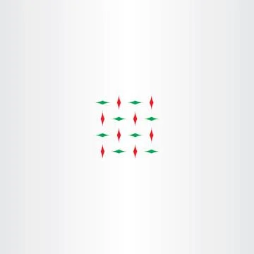 Abstract red green square vector Stock Illustration