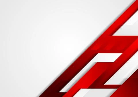 Abstract red grey tech corporate vector background Stock Illustration