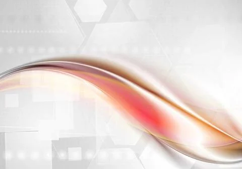 Abstract red grey wavy tech background Abstract red grey wavy tech backgro... Foto stock