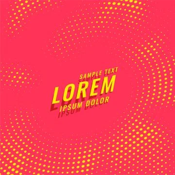 Abstract red halftone circular pattern background Illustrazione stock