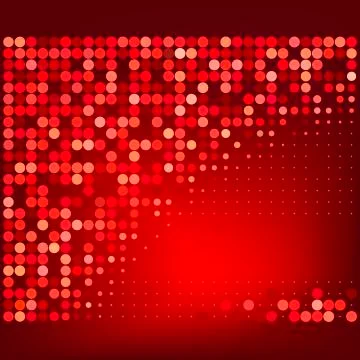 Abstract Red Halftone Dots Background Stock Illustration