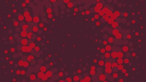 Abstract red halftone pattern with circular dots background イラスト素材