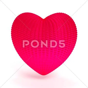 Abstract red heart Stock Illustration