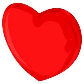 Abstract red heart Stock Illustration