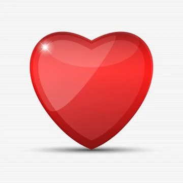 Abstract red heart Stock Illustration