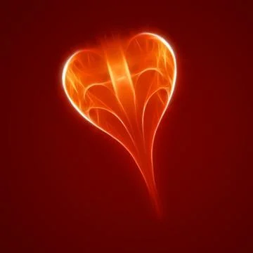 Abstract red heart Stock Photos