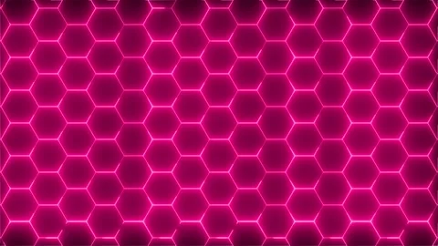 Abstract red hexagon animation background Stock Footage 294689431