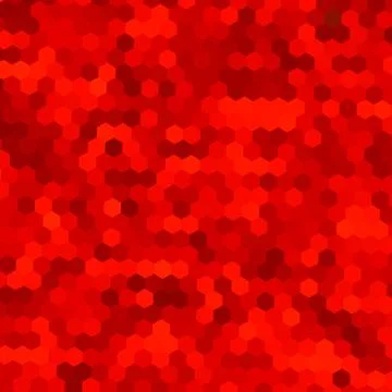 Abstract red hexagons pattern background Stock Illustration