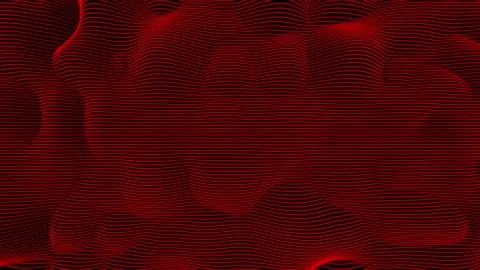 Abstract Red horizontal lines with abstract pattern on black background Stock Footage 296052118