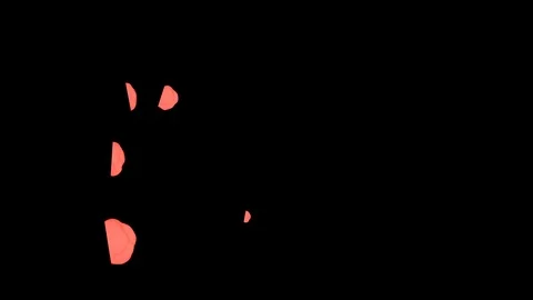 Abstract Red ink drop  on a black background for effects with Alpha V4 Stock Footage 94520110