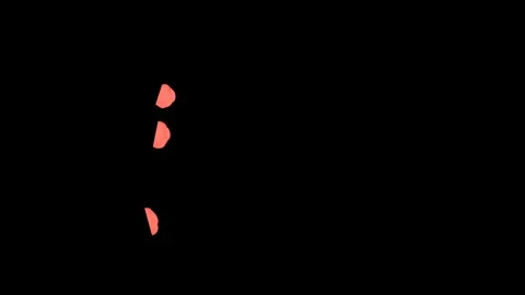 Abstract Red ink drop in water on a black background for effects with Alpha Stock Footage 94520100