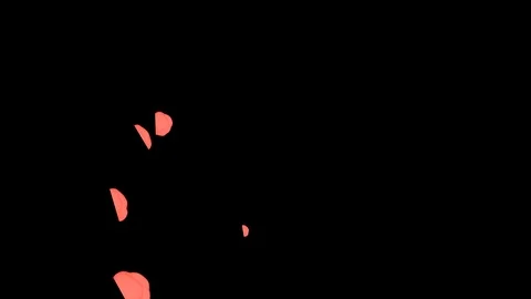 Abstract Red ink drop in water on a black background for effects with Alpha Stock Footage 94520127