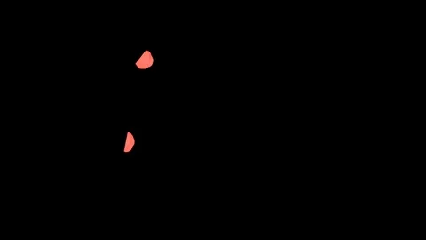 Abstract Red ink drop in water on a black background for effects with Alpha Stock Footage 94520128