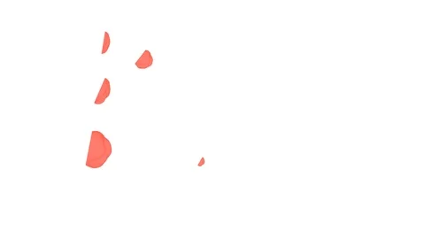 Abstract Red ink drop  on a white background for effects with Alpha V12 Video stock 94520201