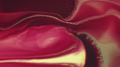 Abstract red ink Stock Footage 73117177