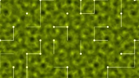 Abstract red labyrinth pathway glowing circuit on dark liquid texture loop Stock Footage 336228293