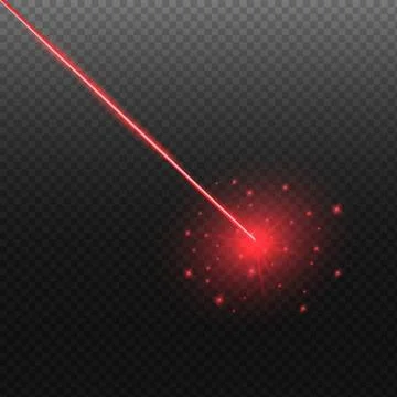 Abstract red laser beam. Stock Illustration