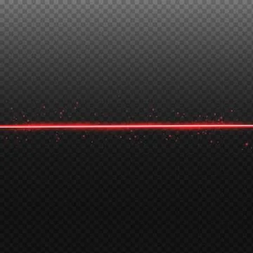 Abstract red laser beam. Stock Illustration