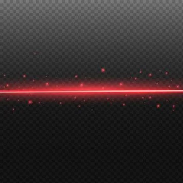 Abstract red laser beam. Stock Illustration