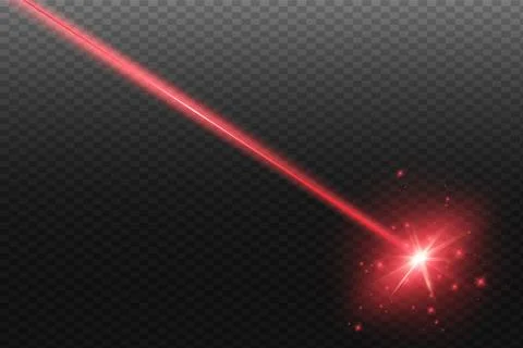 Abstract red laser beam. Stock Illustration