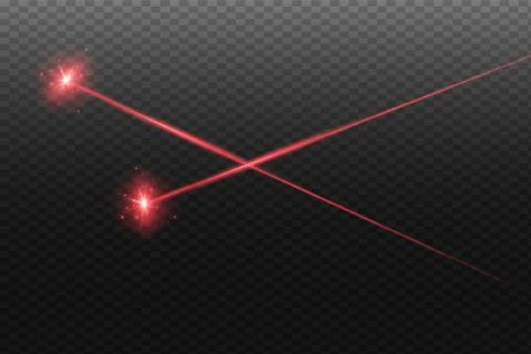 Abstract red laser beam. Stock Illustration