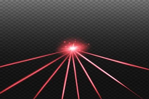 Abstract red laser beam. Stock Illustration
