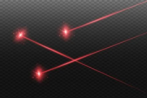 Abstract red laser beam. Stock Illustration