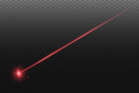 Abstract red laser beam. Stock Illustration