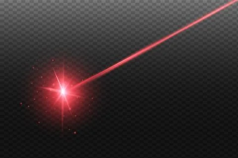 Abstract red laser beam. Stock Illustration