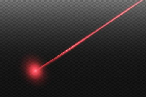 Abstract red laser beam. Stock Illustration