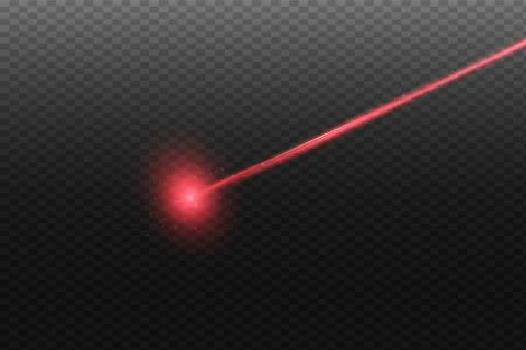 Abstract red laser beam. Stock Illustration