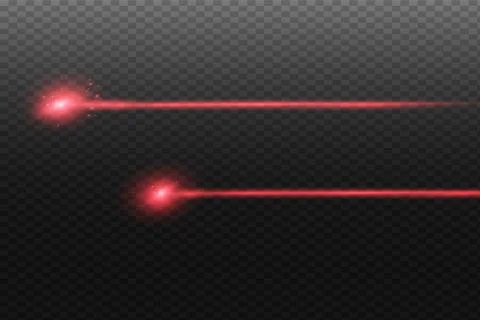 Abstract red laser beam. Stock Illustration