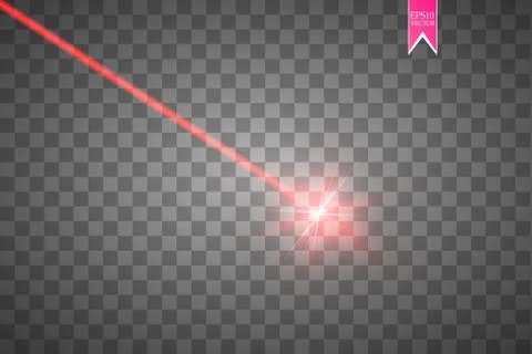 Abstract red laser beam. Vector illustration.the lighting effect.floodlight 스톡 일러스트