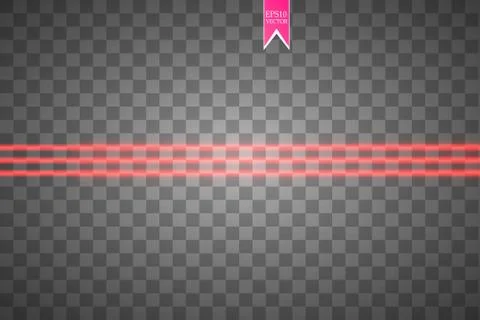 Abstract red laser beam. Vector illustration.the lighting effect.floodlight Stock Illustration
