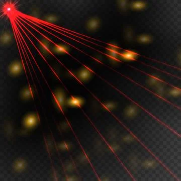 Abstract red laser Stock Illustration