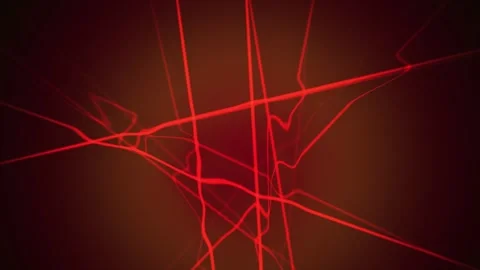 Abstract Red Laser Light Network Pattern Background. Stock Footage 334511677