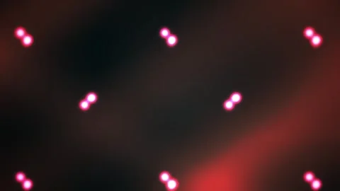 Abstract Red Laser Light Patterns Pulsing and Moving in Dark Space. Stock Footage 340524994