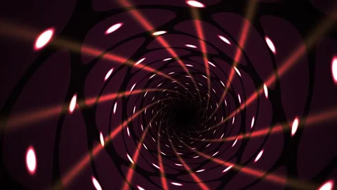 Abstract red laser light tunnel effect. Stock Footage 334329372