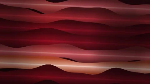 Abstract red layered waves moving slowly across frame creating dynamic flui.. Stock-Footage 348169563