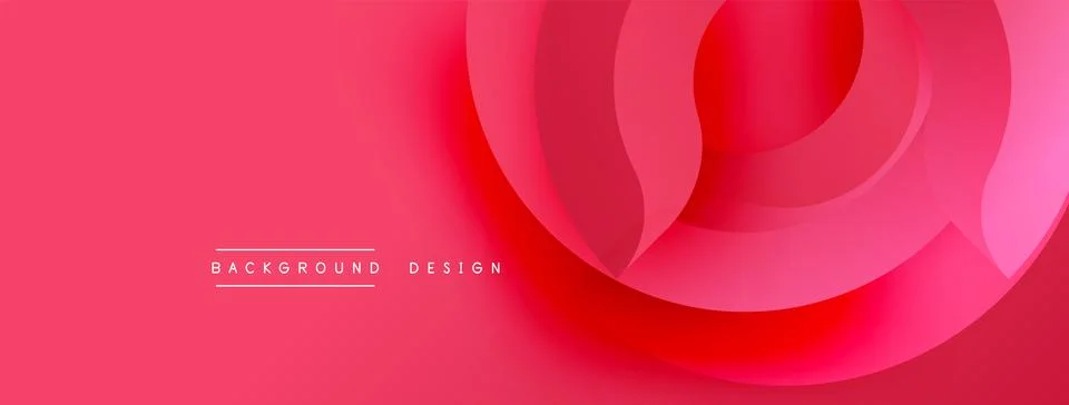 Abstract red layers create dynamic flow. Minimal text indicates background Stock Illustration