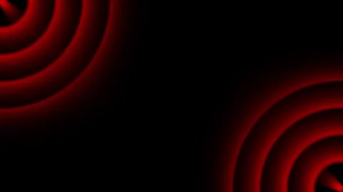 Abstract red light background animation with glowing circular forms on dark.. Stock Footage 337364355